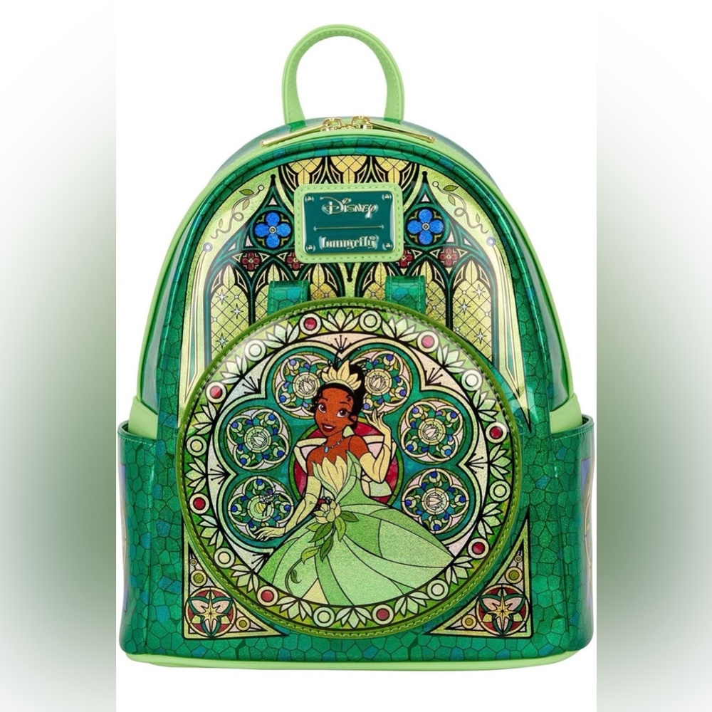 Loungefly Disney Princess Stained Glass Collection Tiana Mini-Backpack